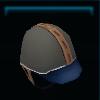 Brown jockey helmet