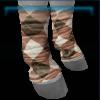 Brown checkered leg wraps
