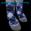 Blue checkered leg wraps