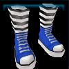 Blue basket shoes