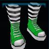 Green basket shoes