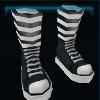 Black basket shoes
