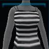 Black and white striped top