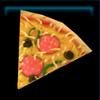 A slice of pepperoni pizza