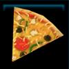 A slice of vegetarian pizza