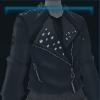 Black leather jacket