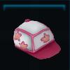 Helmet with summery flowers