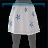 Skirt with Summer flower motif