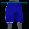 Blue sports shorts