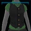 Waistcoat with green shirt