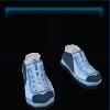 Blue padded sneakers