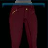 Red suede riding pants