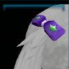 Purple birthday rosette