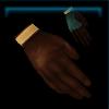 Brown and green Druid gloves