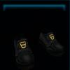 Black leather shoes