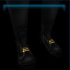 Black leather riding boots