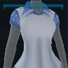 Blue/white Christmas top