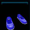 Blue beach shoes