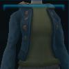 Blue padded jacket