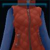 Orange windbreaker vest