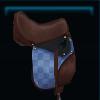 Blue pioneer saddle