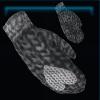 Gray Winter mittens