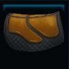 Orange wilderness saddle pad