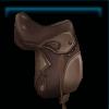 Brown shabby-chic saddle