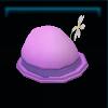 Purple shabby-chic hat