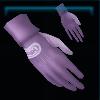Purple shabby-chic mittens