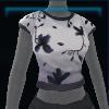 Patterned white t-shirt