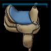 Brown western saddle