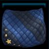 Blue cowboy saddle pad
