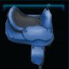 Blue beach saddle