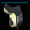 Yellow and black beach saddle