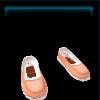 Light pink beach shoes