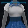 Blue and white sailing top