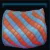 Stripy ocean saddle pad