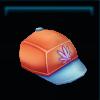 Orange beach cap