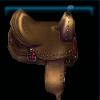 Brown competition saddle