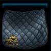 Blue competition saddle pad