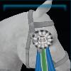 Silver rosette