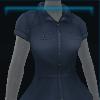 Black midsummer blouse