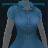Blue midsummer blouse