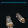 Brown beach ballerina shoes