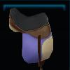 Purple champion saddle