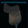 Brown fabric saddle