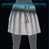 White beach skirt