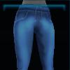 Blue track pants