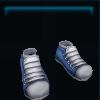 Blue sneakers